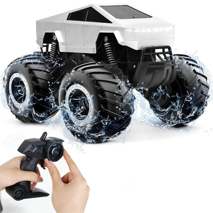 2.4GHz RC Amphibious Car 4WD All Terrain Off Road Truck Toy for Kids