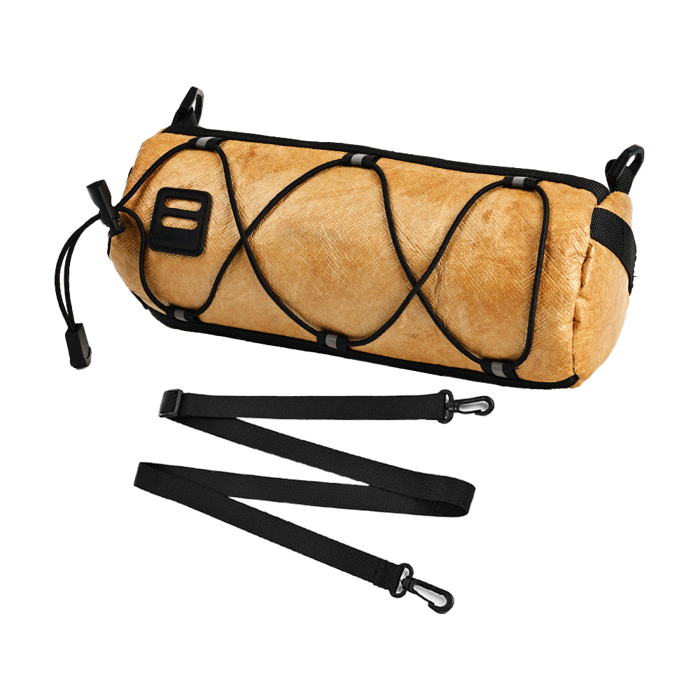 Bike Handlebar Bag for Road Mountain Bike Cycling Travel Shoulder Bag Barrel Bag with Shoulder Strap