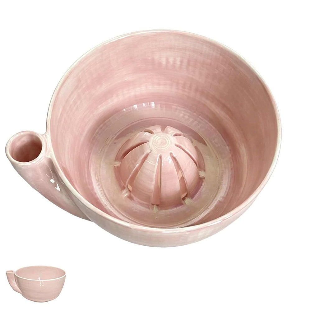 PLA Swirl Colander Bowl for Washing Draining and Serving - Pink