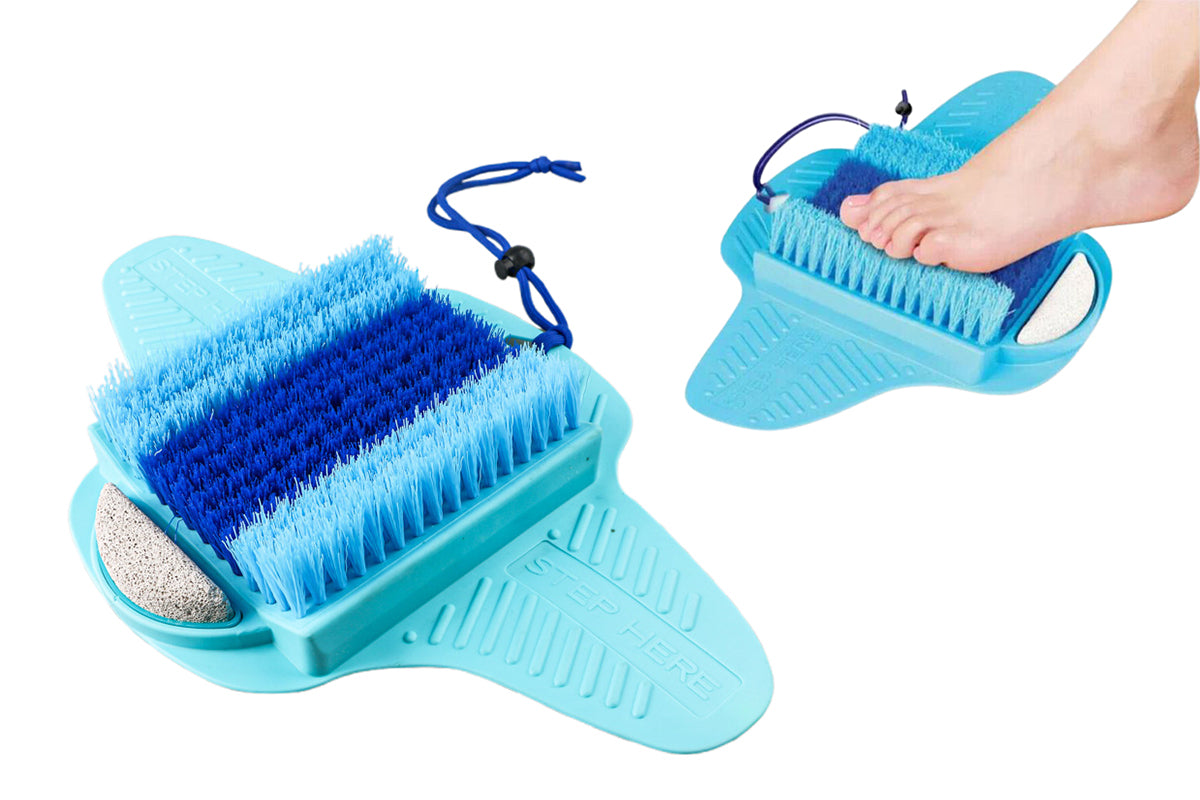 2Pcs Foot Massager Scrubber Bath Brush Cleaner Exfoliating Feet Washer Shower Spa Scrub