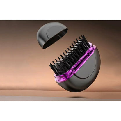 Portable Mini Rechargeable Hair Straightening Comb-Black