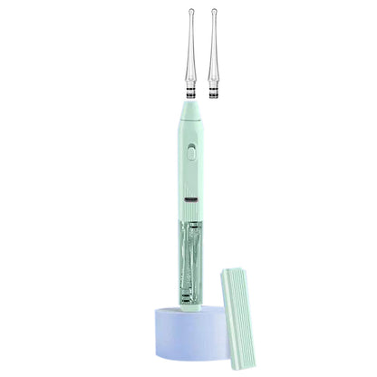 LED Lighted Ear Cleaner Kit USB Rechargeable Ear Wax Removal Tool Green