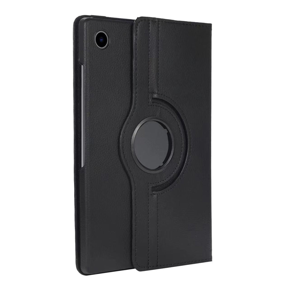 360 Rotating Case for Samsung Tab A9 Plus 11 Inch PU Leather Cover with Stand-Black