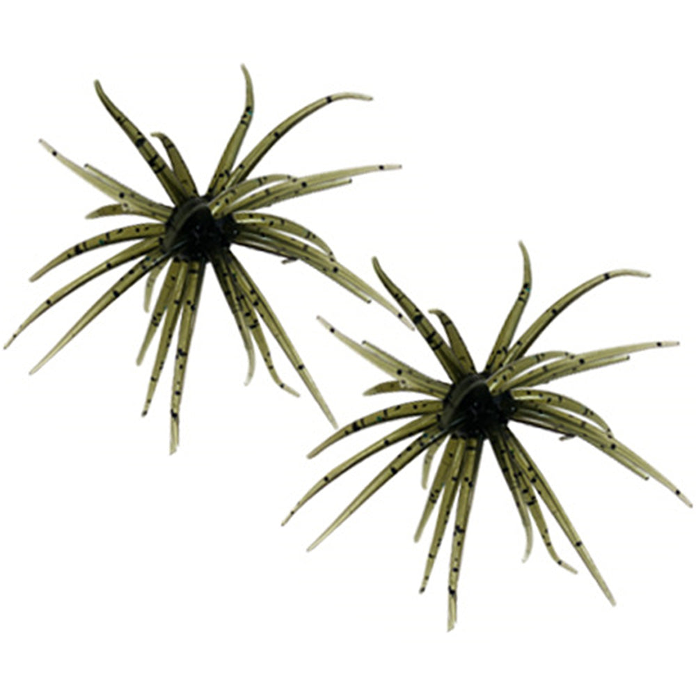 2 PCS Lifelike Floating Sea Urchin Soft Bait- Green