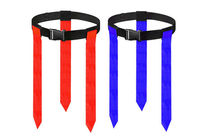 2Pcs Adjustable Flag Football Belt with Belt and Flags for Youths Adults