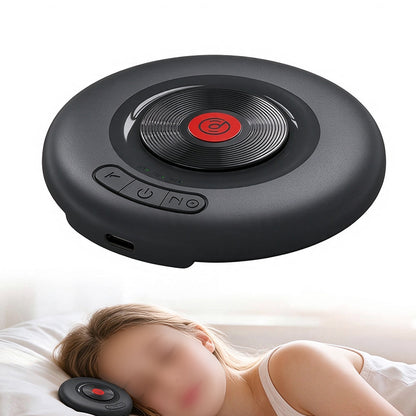 Bluetooth 6.0 Pillow Speaker Ultra Thin Sleep Speaker - Black