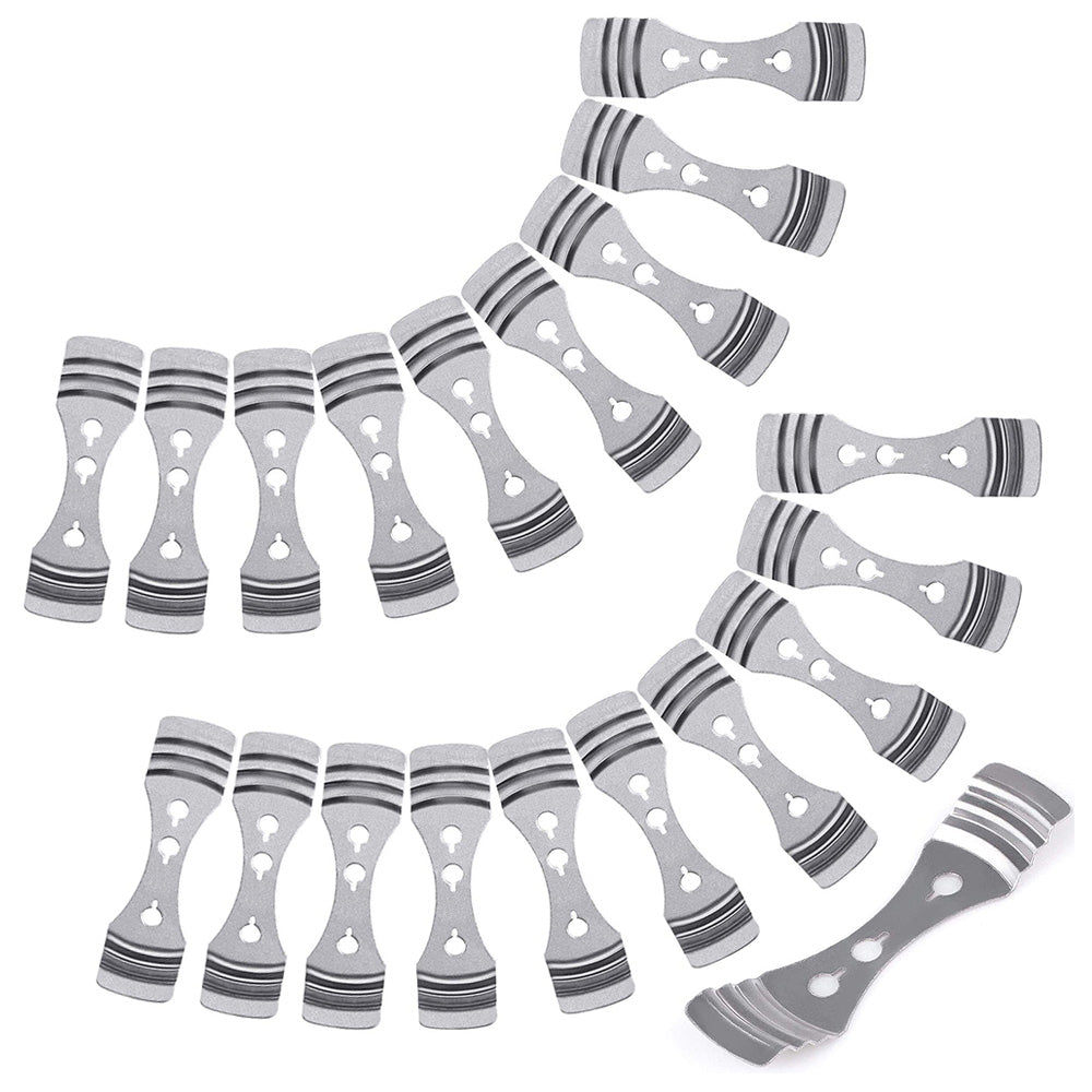 20 Pack Metal Candle Wick Centering Holders for Candle Making