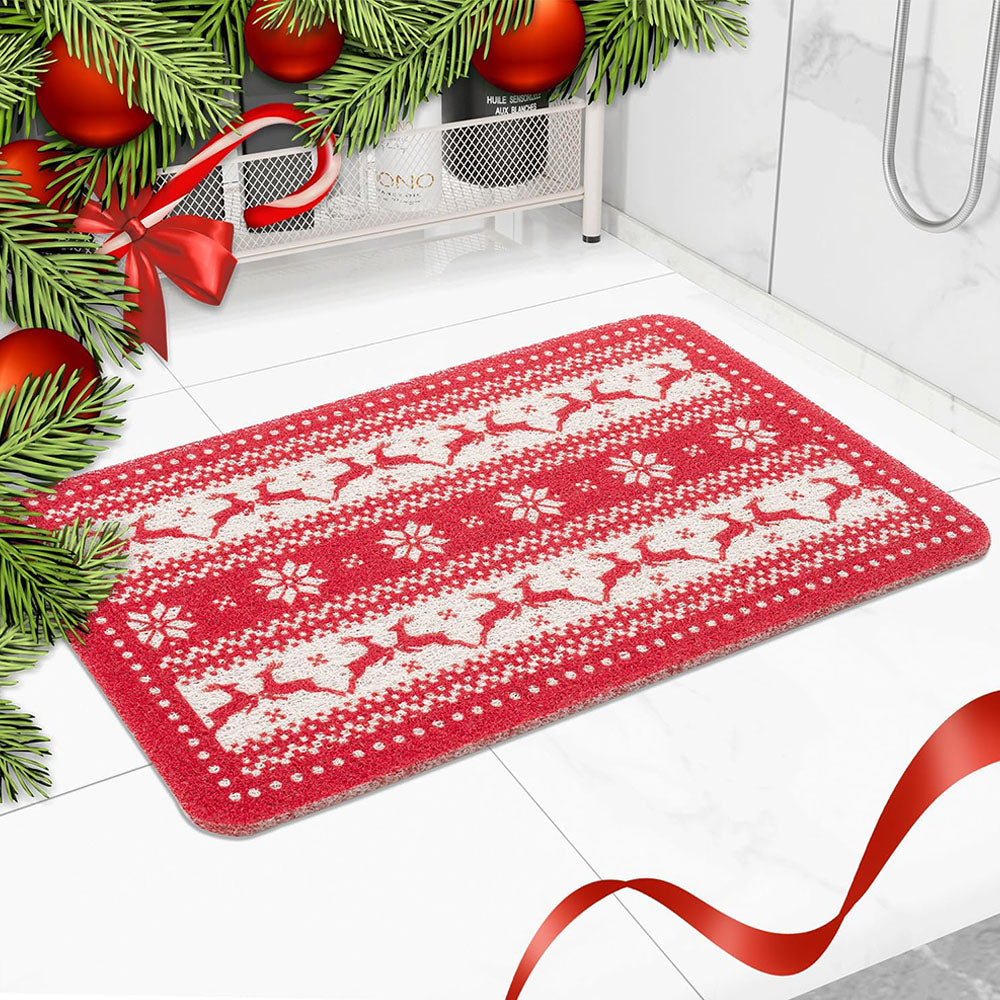 PVC Christmas Bathroom Floor Mat