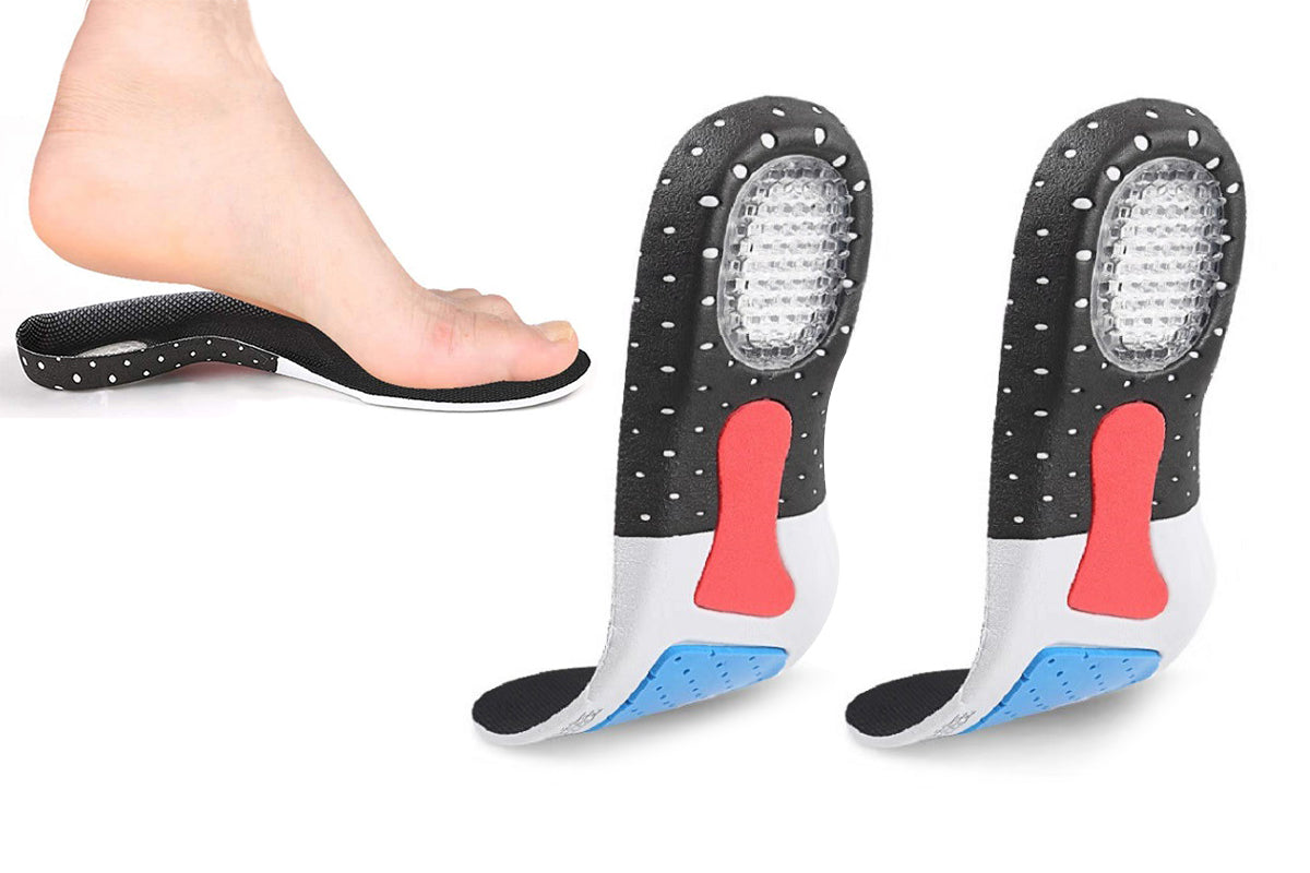 2 Pairs Elastic Shock Absorbing Shoe Insoles Breathable Honeycomb Sneaker Inserts