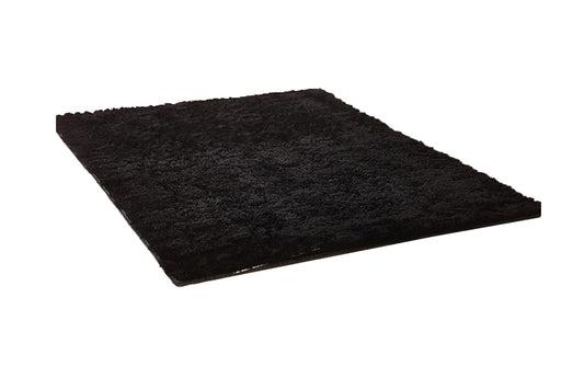 Soft Modern Indoor Shaggy Rug for Bedroom Livingroom Dorm Decor-Black