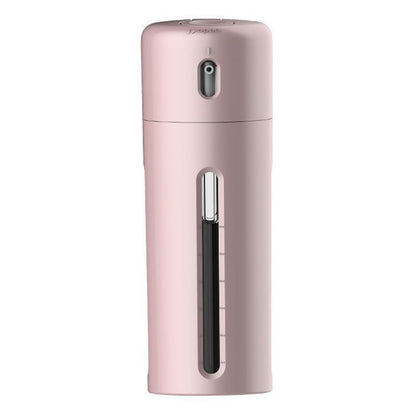 4-in-1 Rotating Travel Dispenser Bottle Portable Refillable Toiletries Organiser Pink