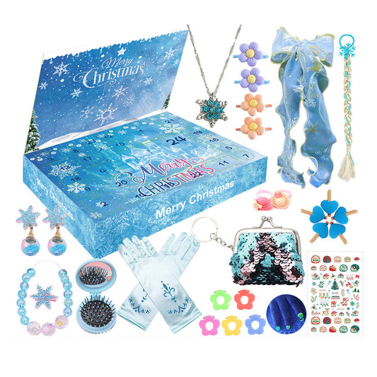 24 Days Christmas Advent Calendar Girls Xmas Countdown Calendar Gifts Christmas Blind Box Jewelry Accessories Style