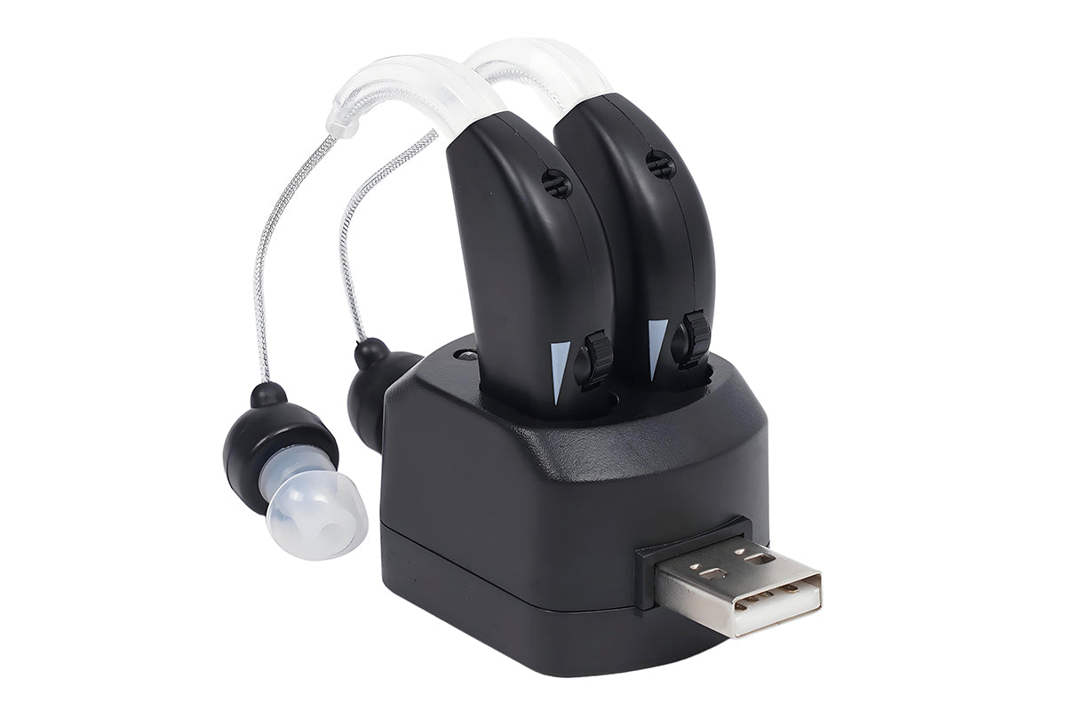 Hearing Aids Rechargeable with Noise Cancelling and Volume Control for Seniors