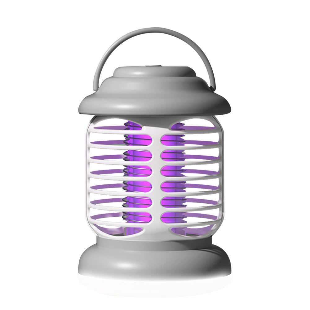 Portable Electric Mosquito Lamp USB Mosquito Zapper Killer Trap Grey