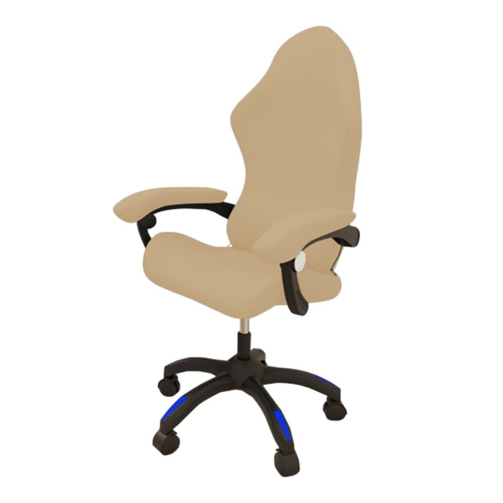 Stretchy Gaming Chair Cover Office Chair Swivel Chair Slipcover Beige