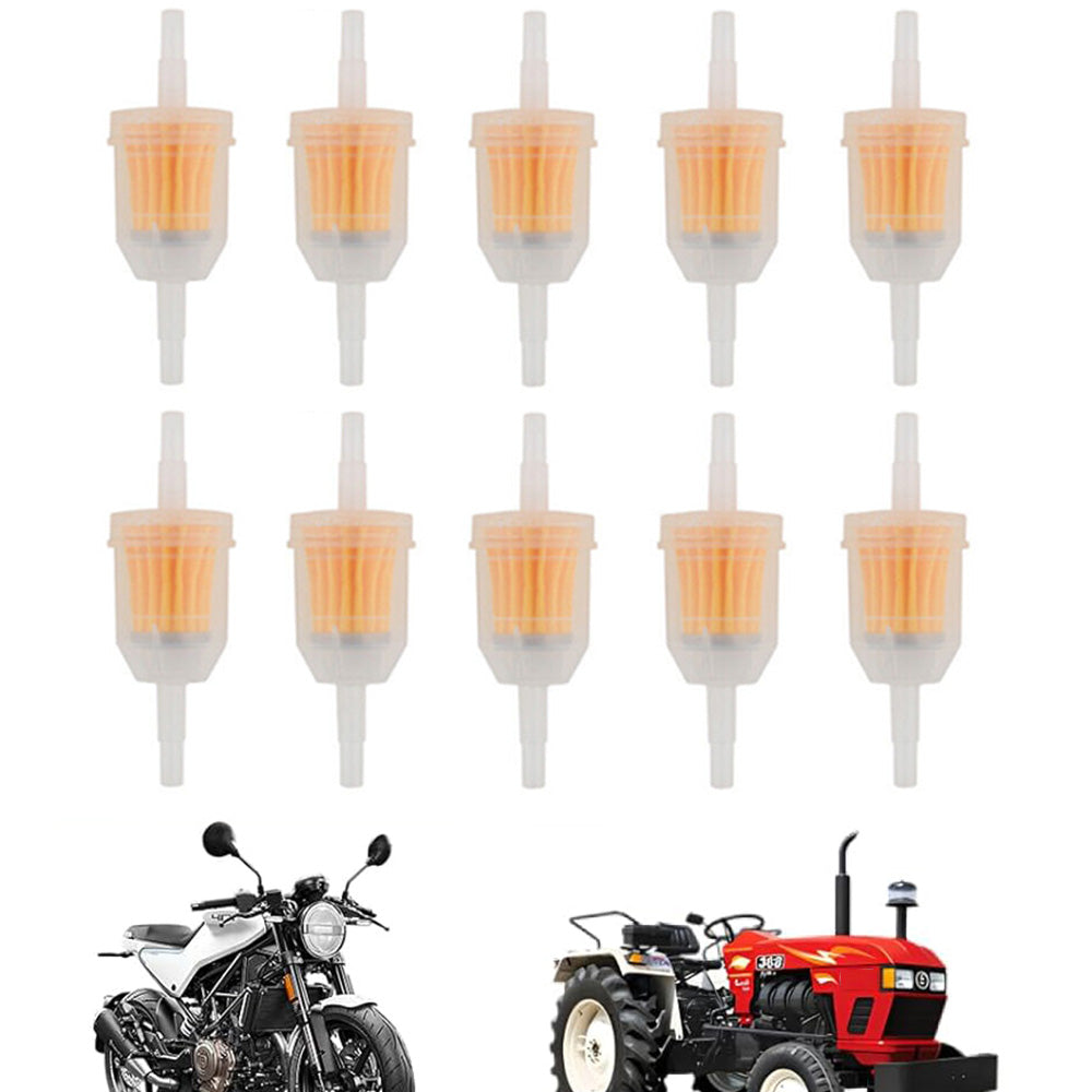 10PCS Inline Fuel Filters for Small Engines Motorcycles & Lawn Mowers