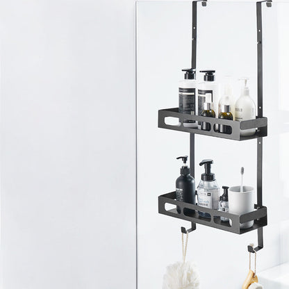 2-Tier Bathroom Shower Caddy Hanging Shelf Bathroom Storage Rack Organizer Style 2