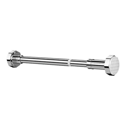 Extendable Curtain Shower Closet Pole-Silver