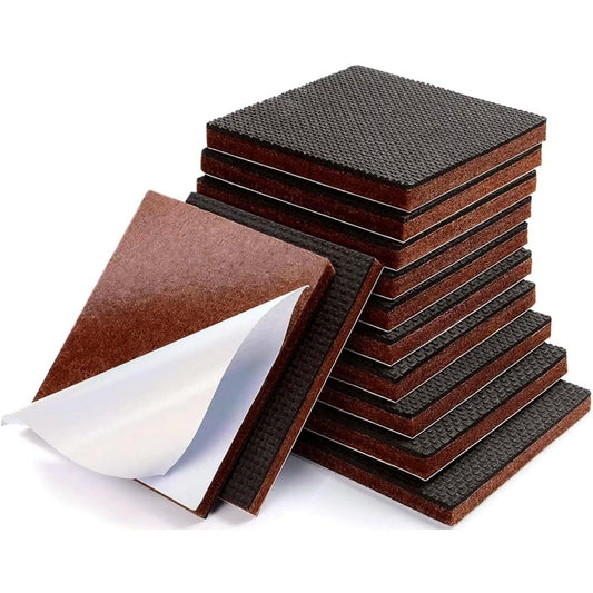 12Pcs Furniture Pads Self Adhesive Rubber Feet for Hardwood Floor Couch Stoppers