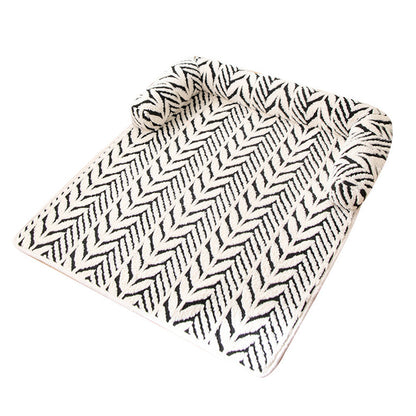 Thick Plush Non Slip Pet Mat-Black