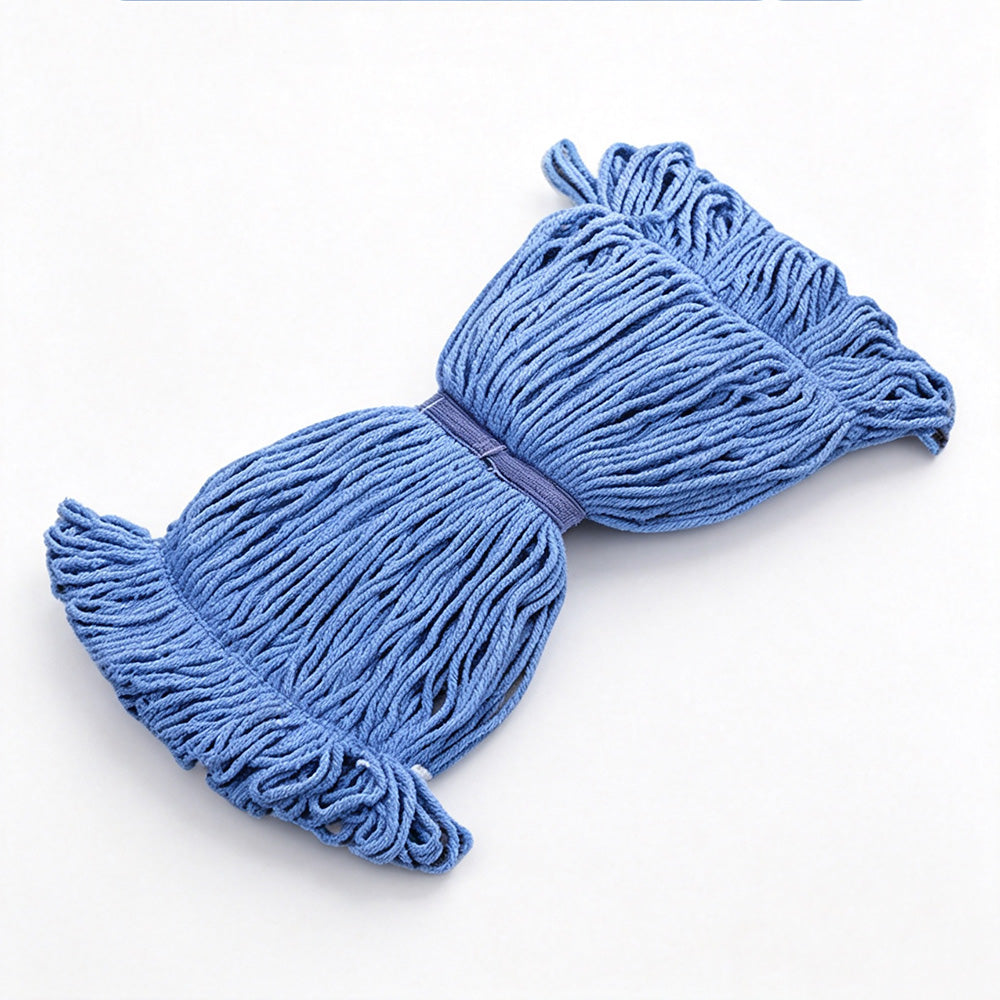 Cotton String Mop Head Detachable Loop-End Mop - Blue