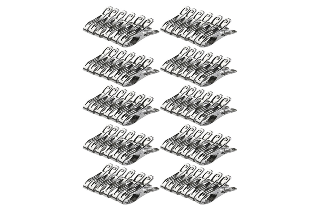 60 Pack Wire Heavy Duty Outdoor Stainless Steel Clothespins for Hanging Clothes