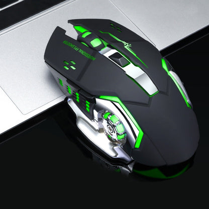Dual Modes Wireless Mouse 2.4Ghz/Bluetooth RGB Backlit Rechargeable Gaming Mouse Style 1