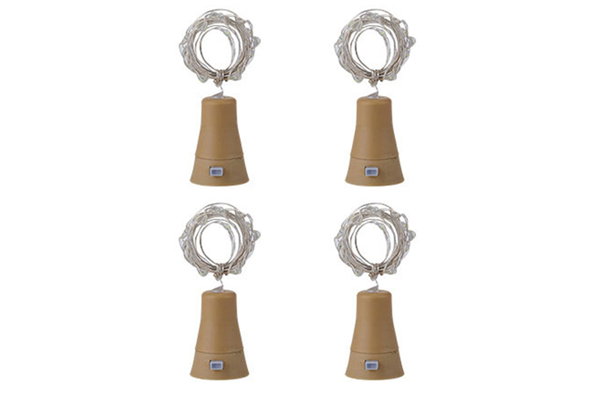 8Pcs 2m Solar Wine Bottle Light 20 LED Solar Cork String Light Fairy Light Wire Light
