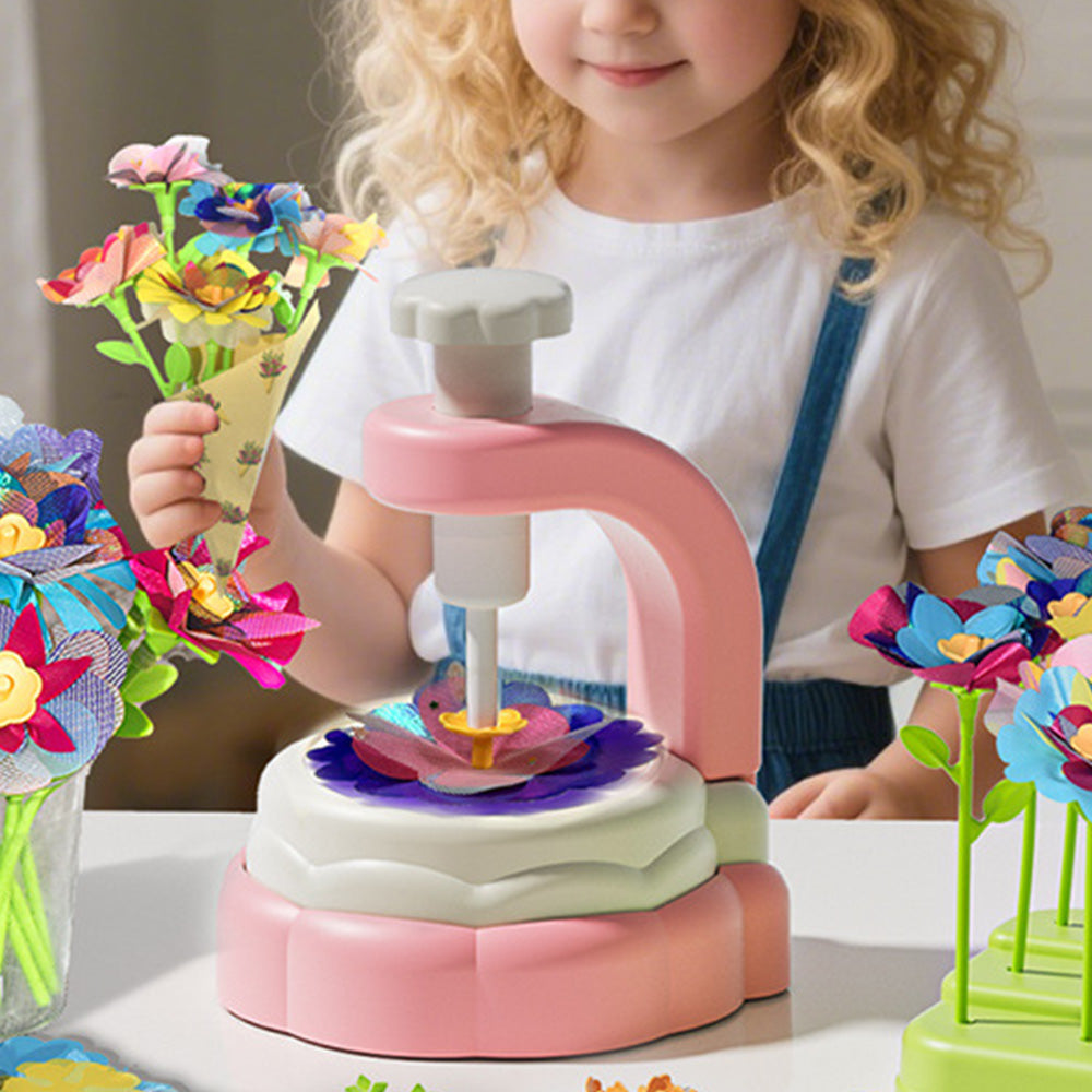 Fabric Flower Bouquets Toys DIY Craft Kits Toys For Kids Flowers Market Toy