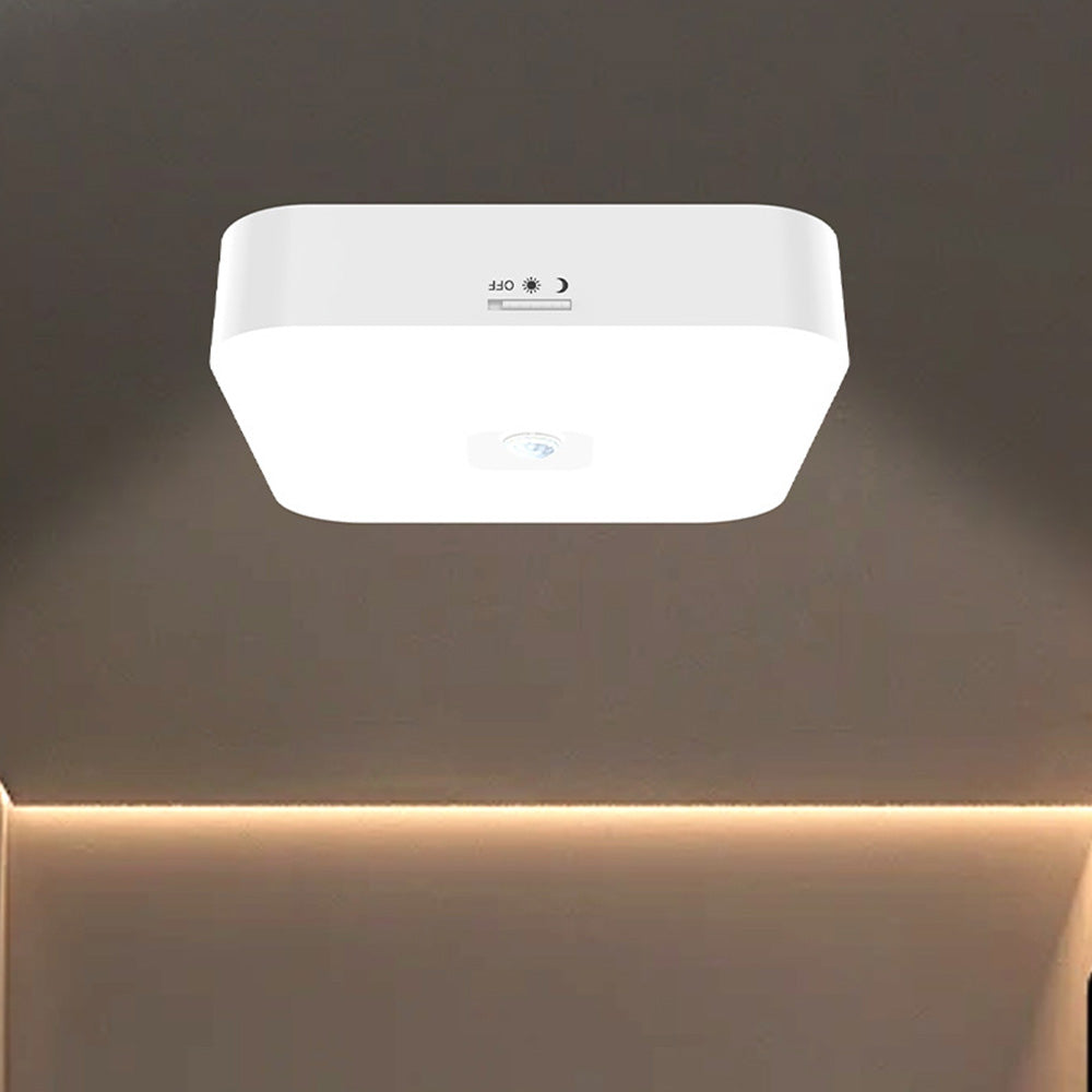 Rechargeable Motion Sensor Square Ceiling Light ââ‚?Indoor & Outdoor Use