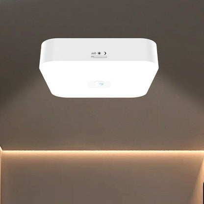 Rechargeable Motion Sensor Square Ceiling Light ââ‚?Indoor & Outdoor Use