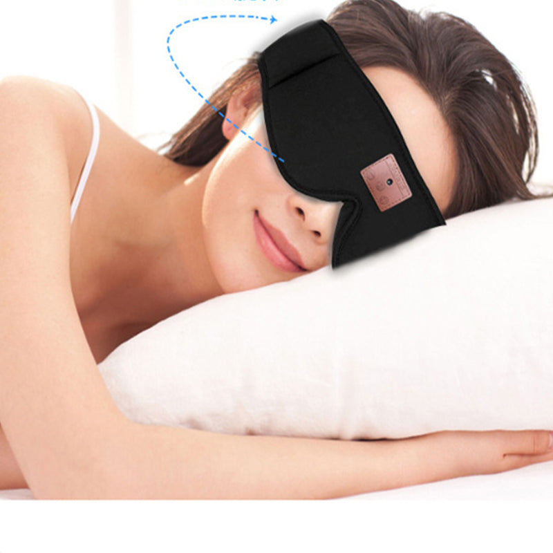 Sleep Mask Eye Mask Sleep Eyemask with Wireless 5.0 Bluetooth Headphones