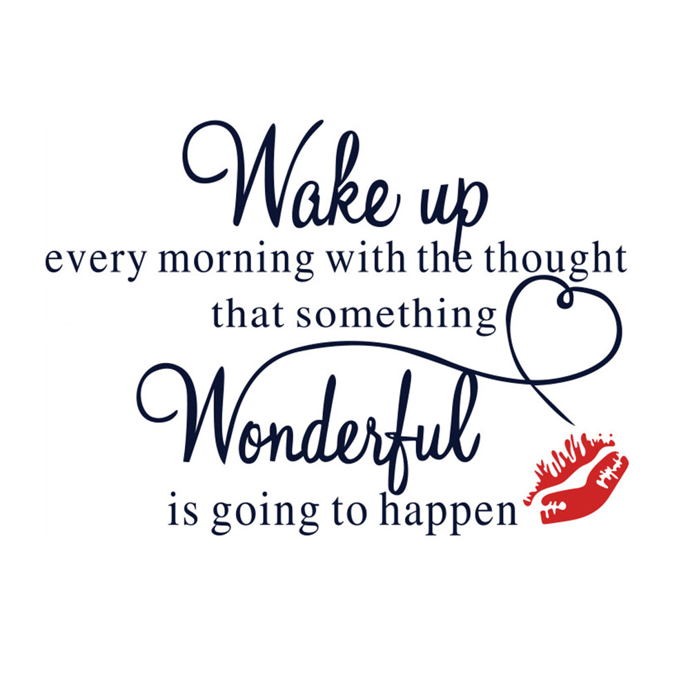 2Pcs Inspirational Quote Wall Paper Removable Motivational Wall Art Letters Words Decals