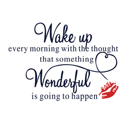 2Pcs Inspirational Quote Wall Paper Removable Motivational Wall Art Letters Words Decals