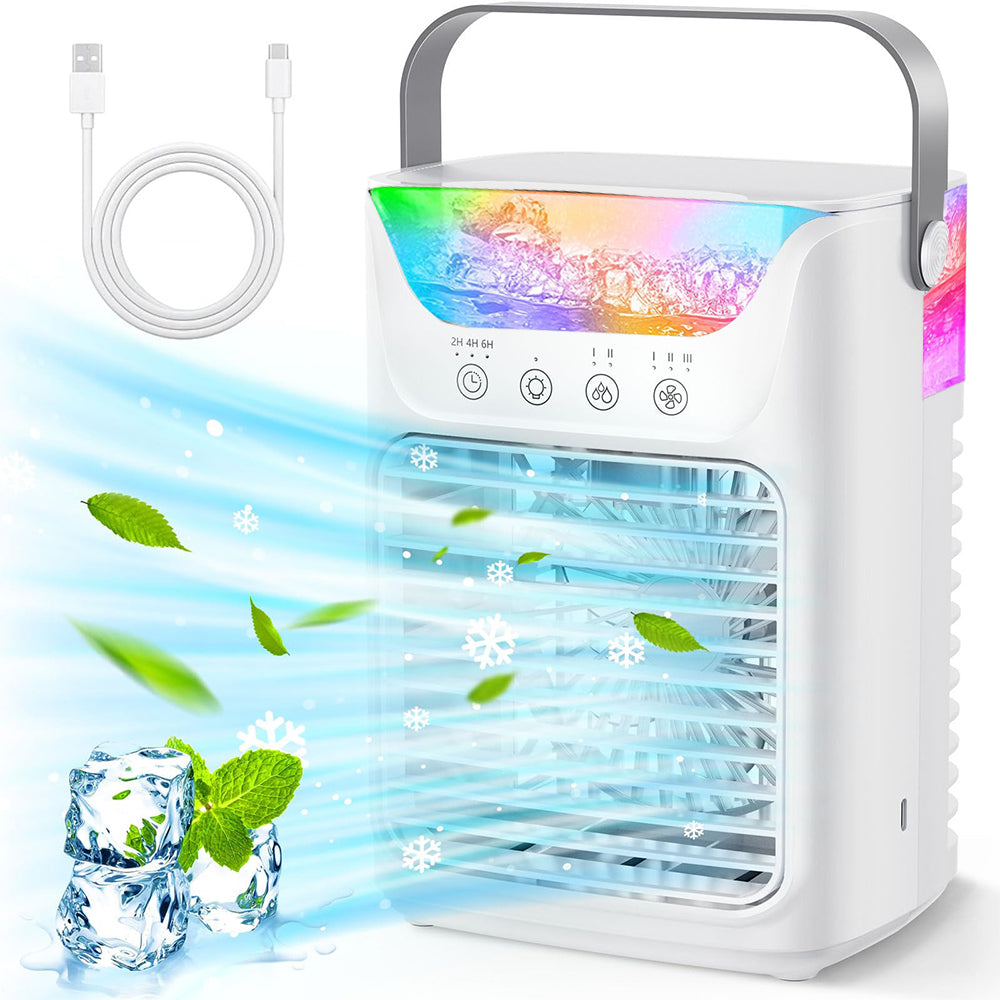 4 in 1 LED Evaporative Air Conditioner Desk Fan Cooler