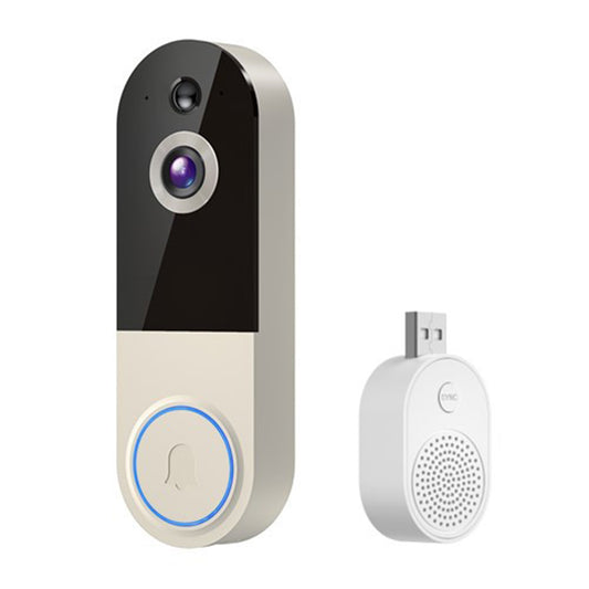 Smart Video Doorbell Camera Wireless Outdoor Doorbell Camera-White