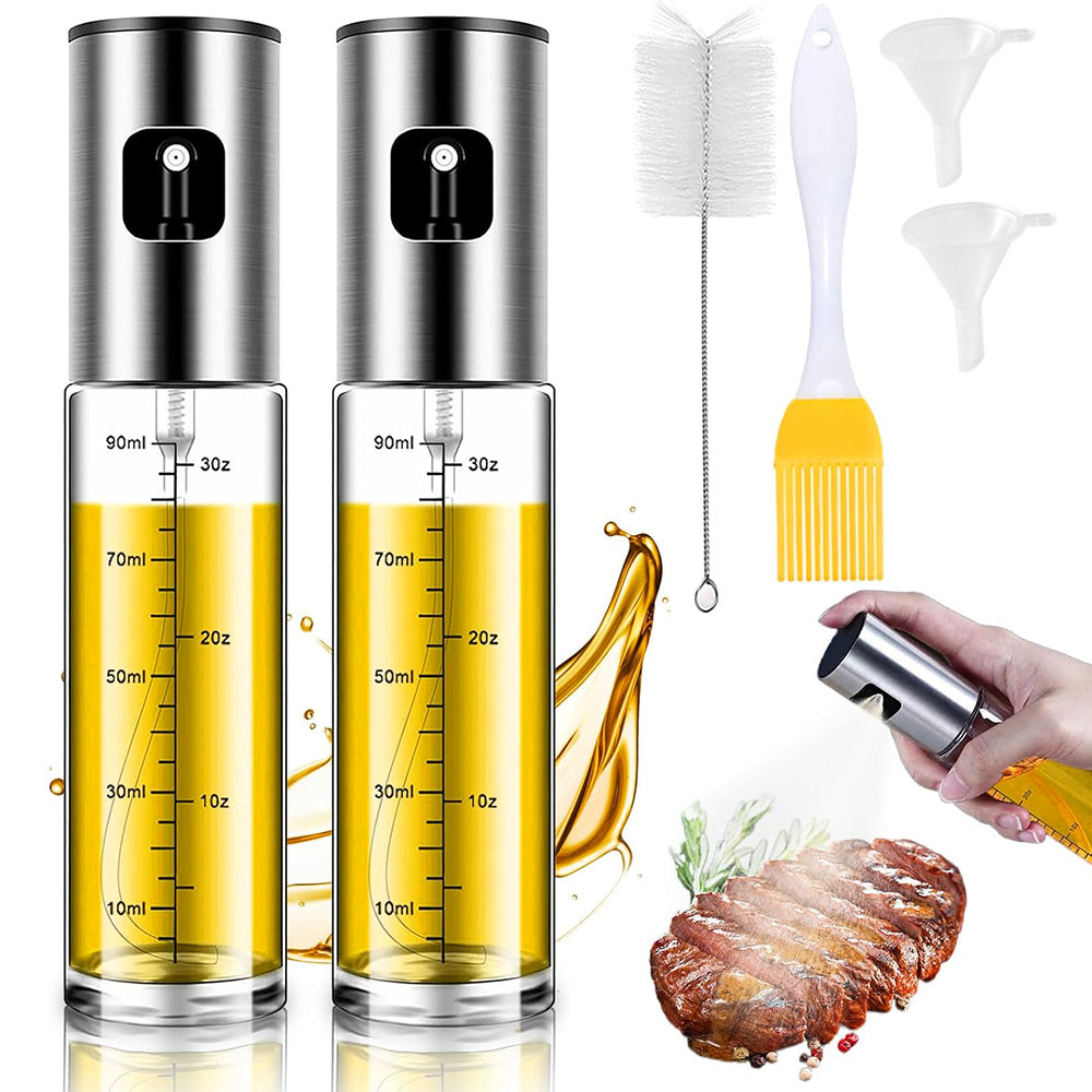 100ml Glass Olive Oil Sprayer Bottle for Cooking Salad BBQ & Grilling