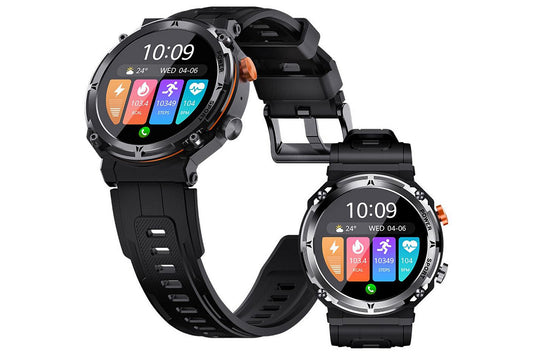 Military Smart Watch 1.39-Inch Fitness Watch with Heart Rate Sleep Monitor Blood Oxygen 100 Sports Modes Activity Tracker