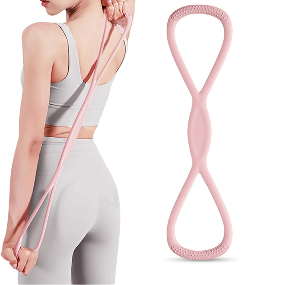 Figure 8 Resistance Band Yoga Stretch Band for Pilates Home Gym