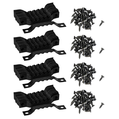 100 Pack Sawtooth Picture Frame Hangers Oil Hanging Wall Hooks and Screws