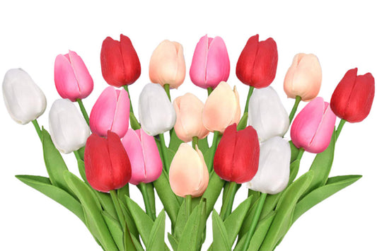 Simulated Tulip Decorative Flower Home Garden Decoration 20 PCS