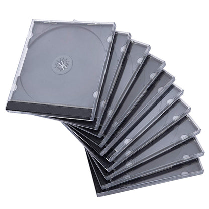 10 Pack Clear CD Jewel Cases for Storage