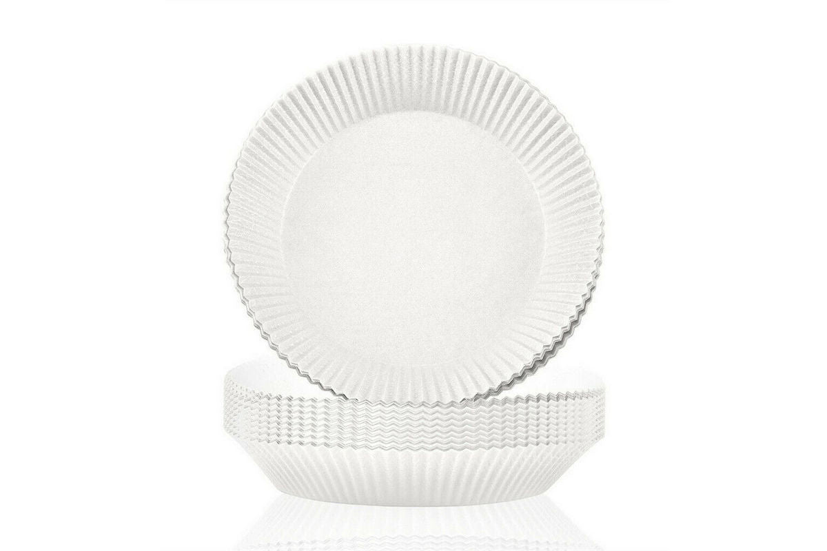 60 PCS Air Fryer Disposable Paper Liner for Microwave Non-Stick-White