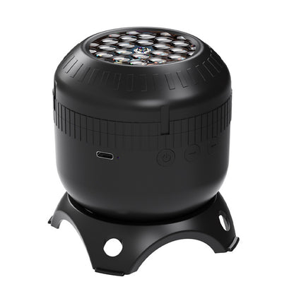Christmas Projector Lights with 8 Pattern Festival Decoration Projector for Bedroom Living Room Car - Black