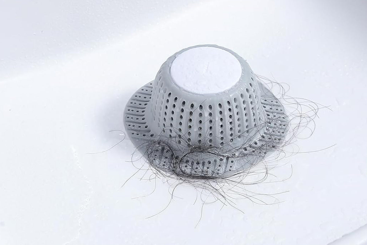 2Pcs Bathtub Drain Hair Catcher Silicone Shower Hair Catcher for Pop Up and Regular Drains