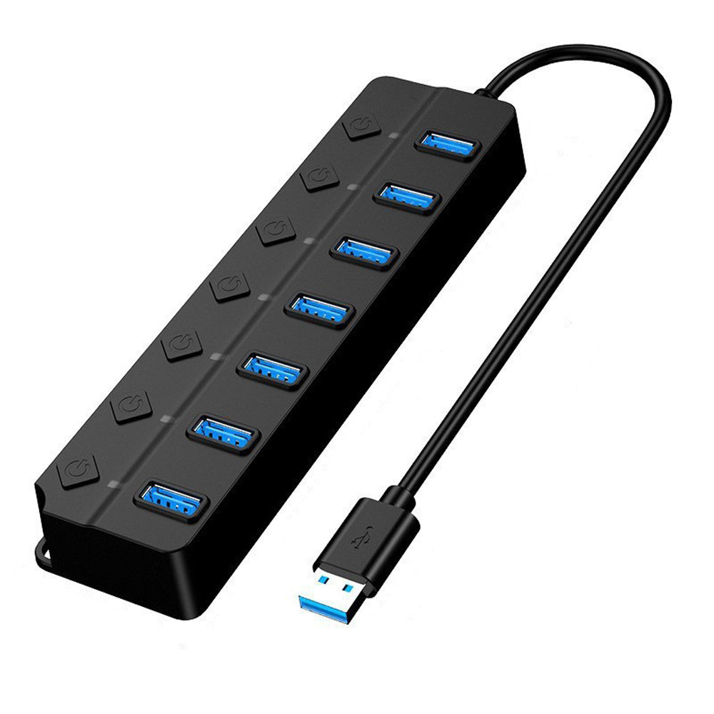 7 Port USB 3.0 Hub 5Gbps Splitter for PC Laptop Keyboard Mouse