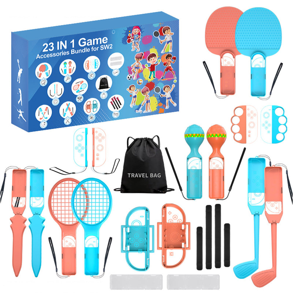 23-in-1 Sports Accessories Bundle for Switch 2 Game Console Controllers
