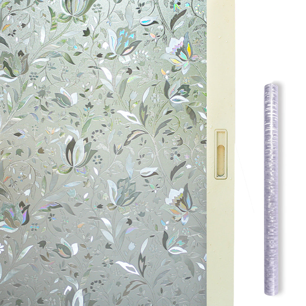 3D Static Clings Reflective Window Film Rainbow Decor Privacy Glass Sticker