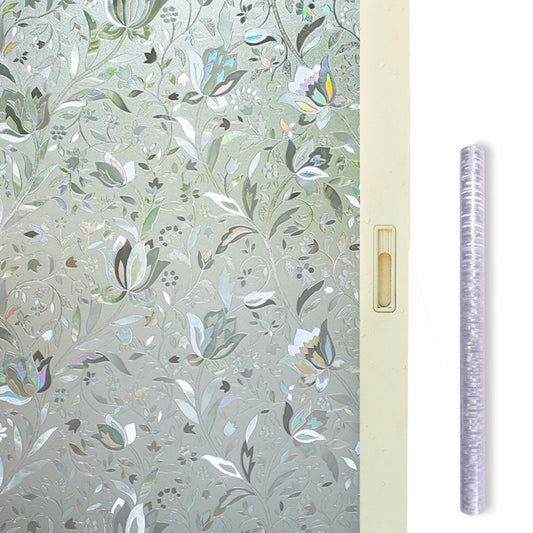 3D Static Clings Reflective Window Film Rainbow Decor Privacy Glass Sticker