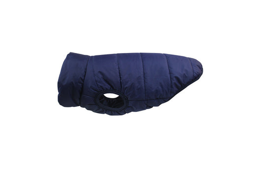 Warm Dog Jacket Cold Weather Coat Warm Doggie Clothes Waterproof Dog Vest-Navy
